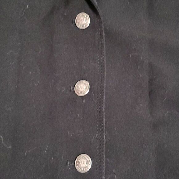 Anne Klein sz 12 Black Blazer Business Office Large Cuffs - Picture 3 of 8